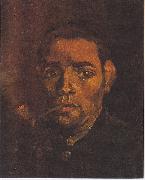 Vincent Van Gogh Head of a young peasant with a Pipe painting